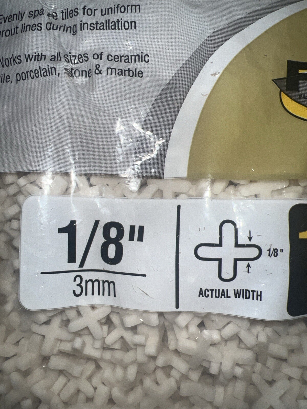 1000 Pieces 1/8″ Tile Spacers Floor Wall Ceramic Tile Spacers
