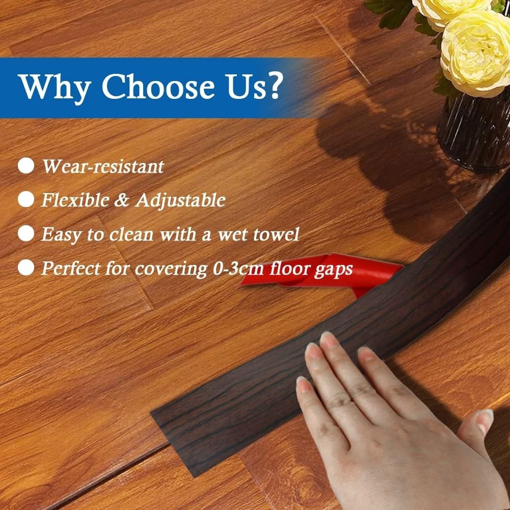 Floor Transition Strip Self Adhesive Floor Cover Strips Laminate 1.57″ Wide Viny