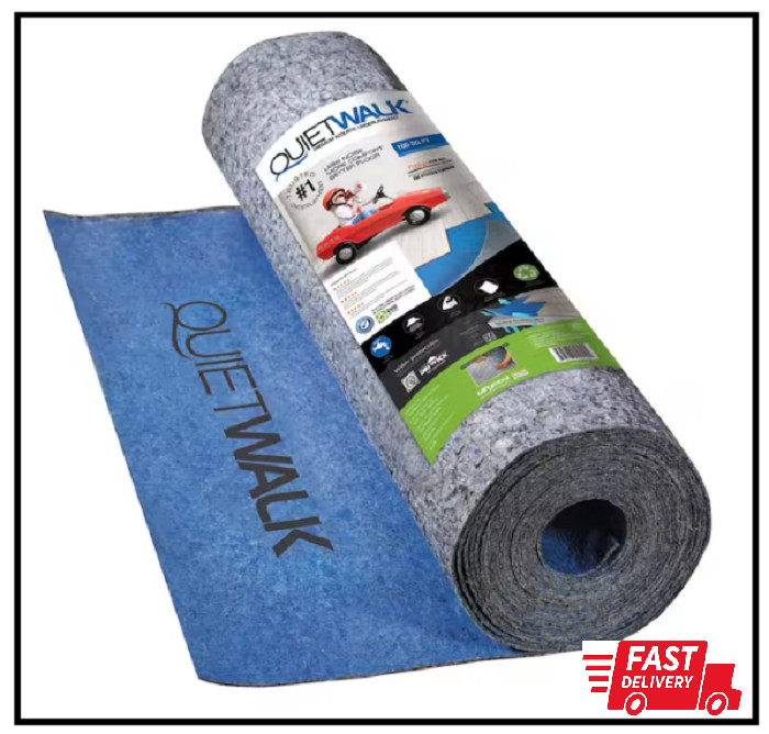 50 Sq. Ft. 3 Ft. W X 16.7 Ft. L X 3 Mm T Underlayment with Sound and Moisture Ba