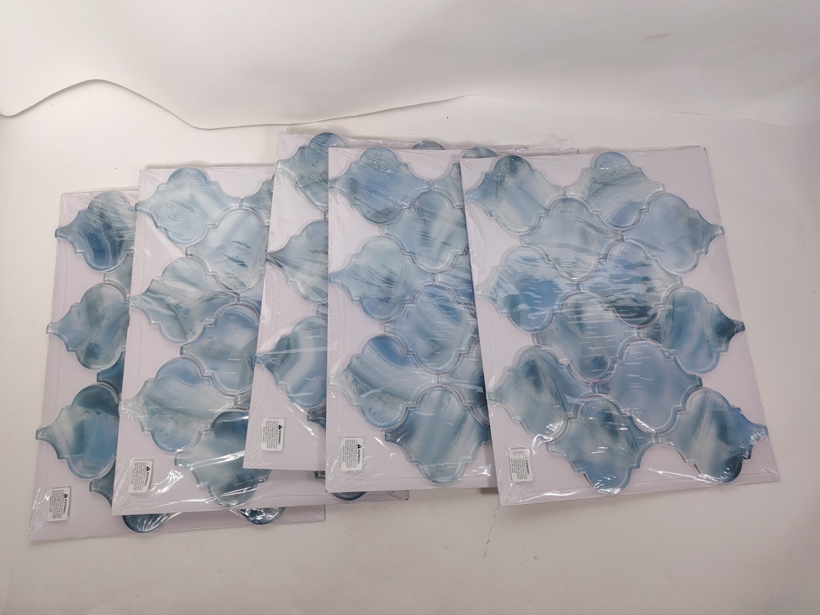 NEW~5 Sheets Arabesque Porcelain Tile for Kitchen Backsplash~ Free shipping