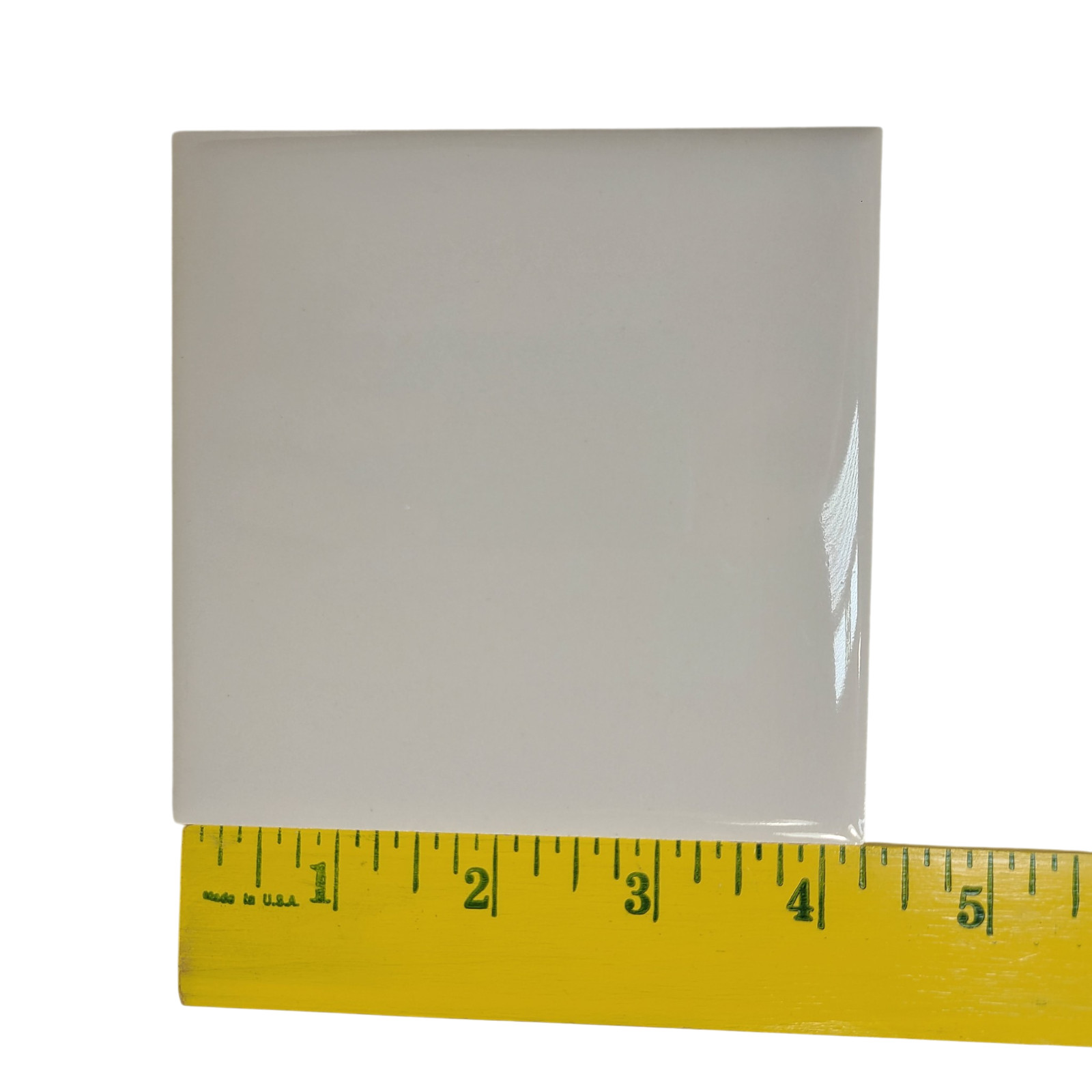 Vintage Warm Off White Ceramic Tile 4.25 inch Subway Square Classic Color 376