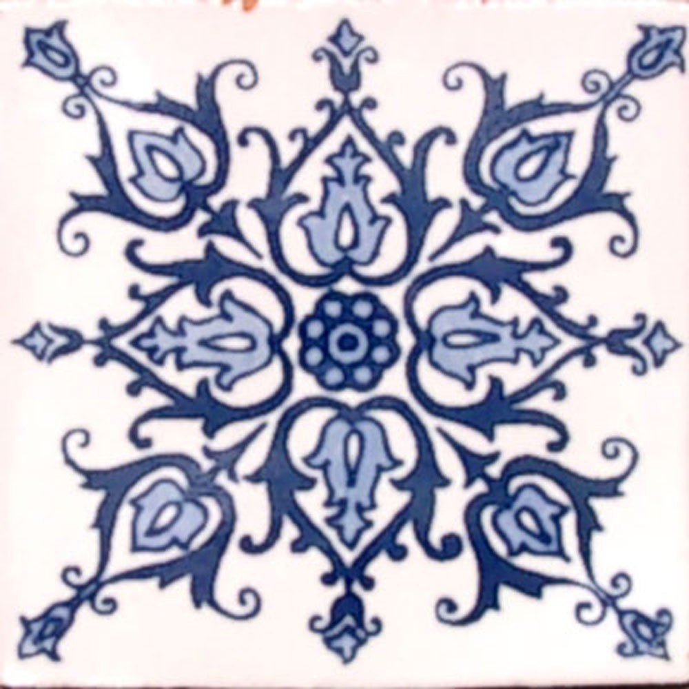 #C088) Mexican Tile sample Ceramic Handmade 4×4 inch, GET MANY AS YOU NEED !!