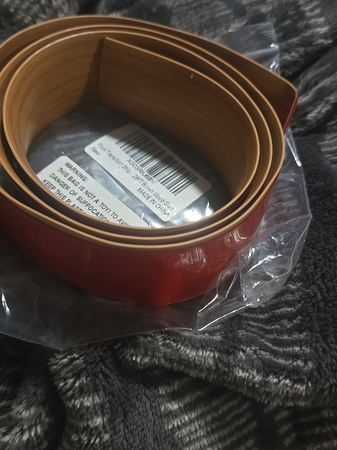 NEW 2″ Floor Transition Strip Adhesive Flat Vinyl With Strong Backing Wood…