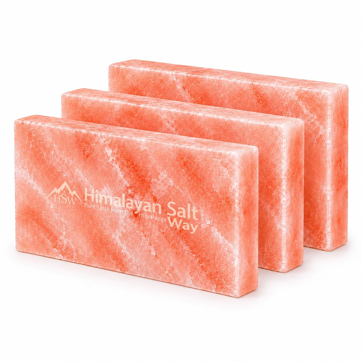 Himalayan Pink Salt Tiles 8x4x1 Pack of 30 Salt Wall Brick Spa Sauna Home Decore