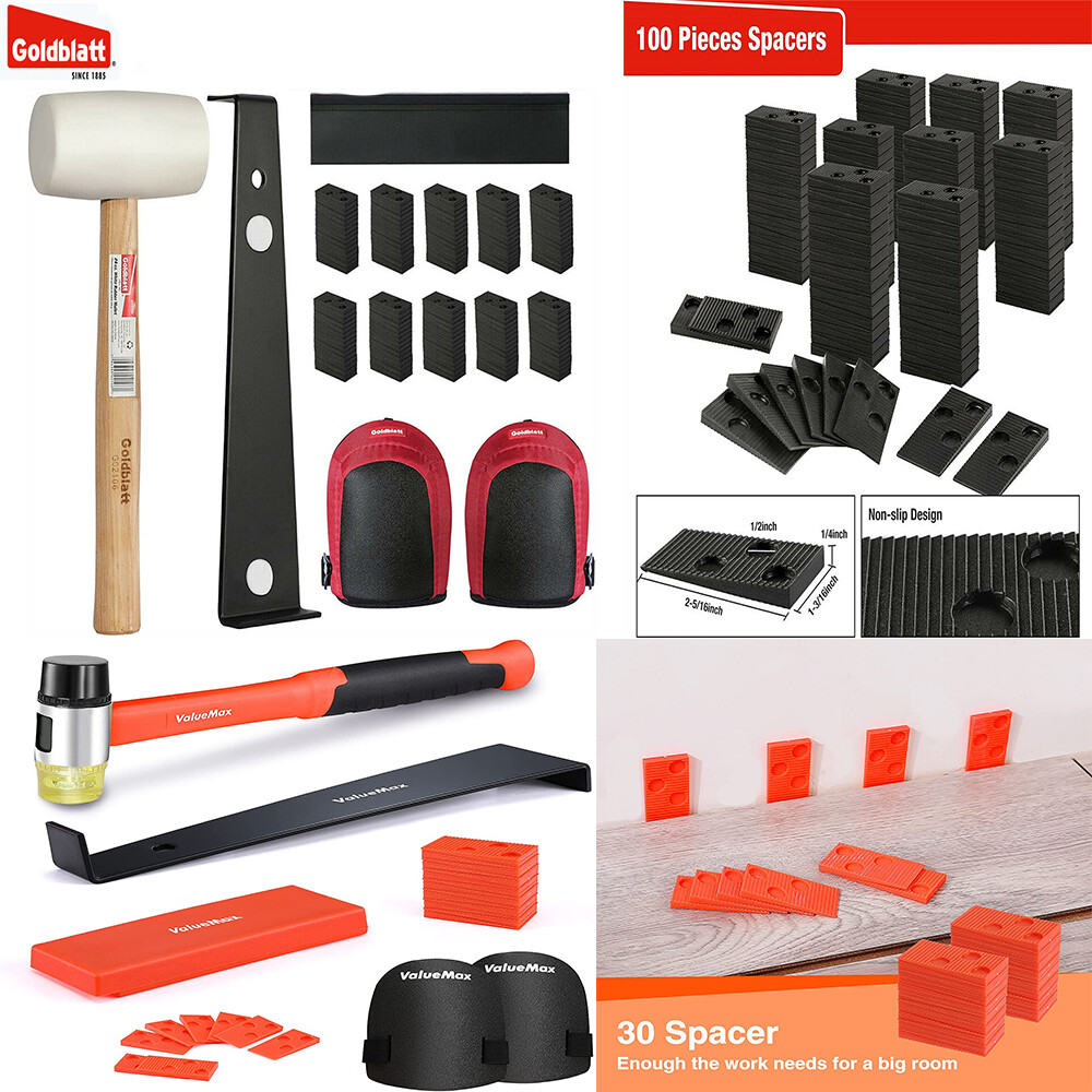 VALUEMAX/Goldblatt 100/30 Pieces Spacers Laminate Wood Flooring Installation Kit