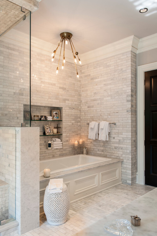 C57P 2×8 Carrara Marble Tile Polished Venato Bianco Carrera Wall & Floor