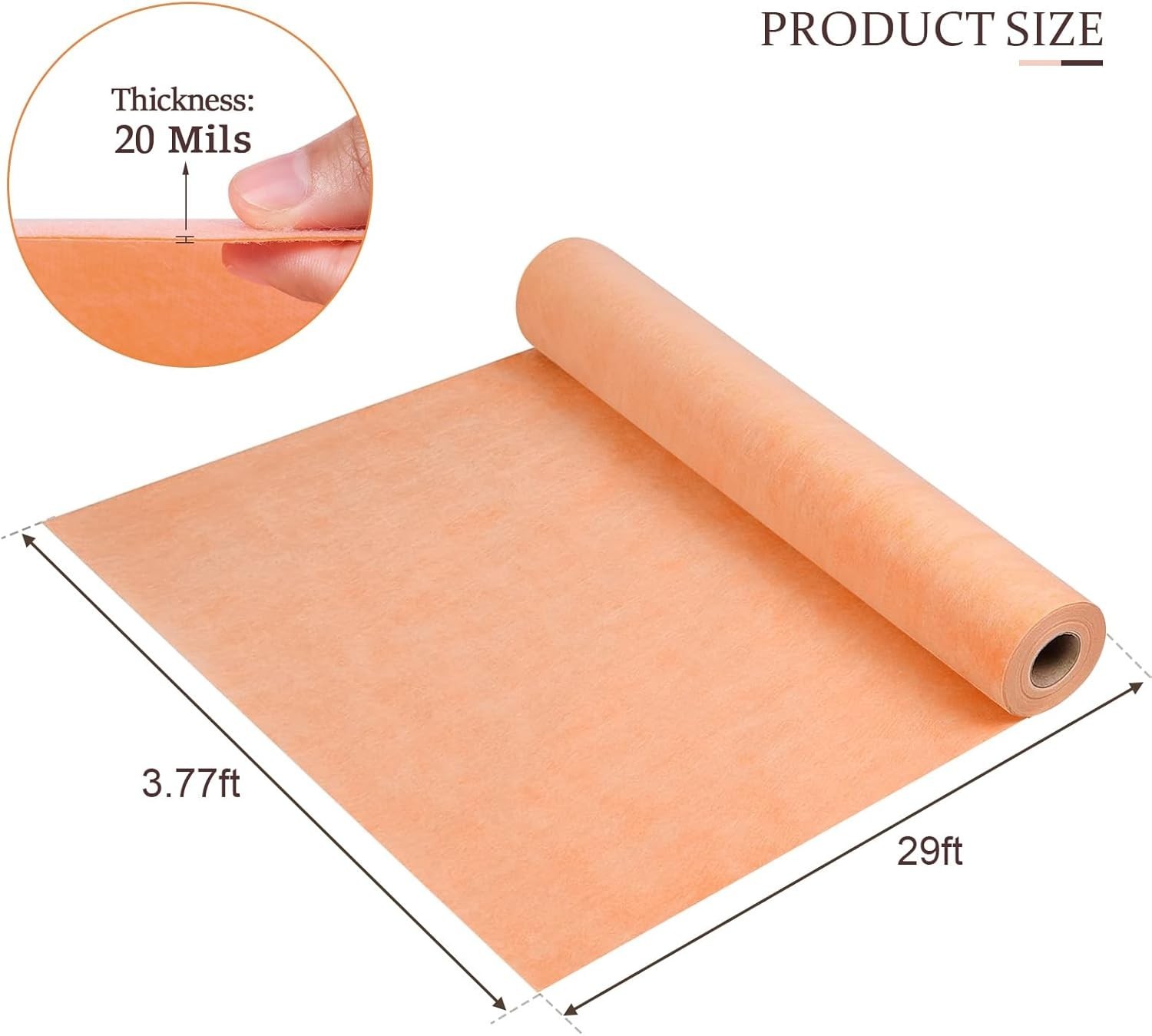Professional Waterproof Membrane for Shower, 3.77Ft X 29Ft 108Sq Ft Underlayment