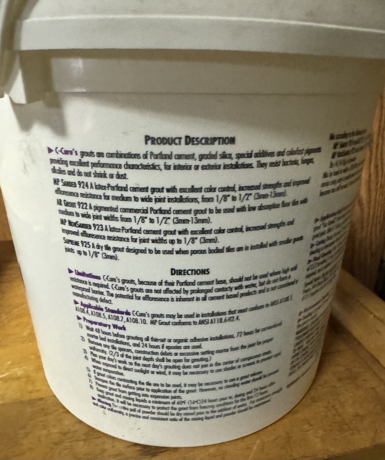 C-Cure Latex-Portland Cement Unsanded Wall Grout 10 lb MP #923 #113 Pebble Beach