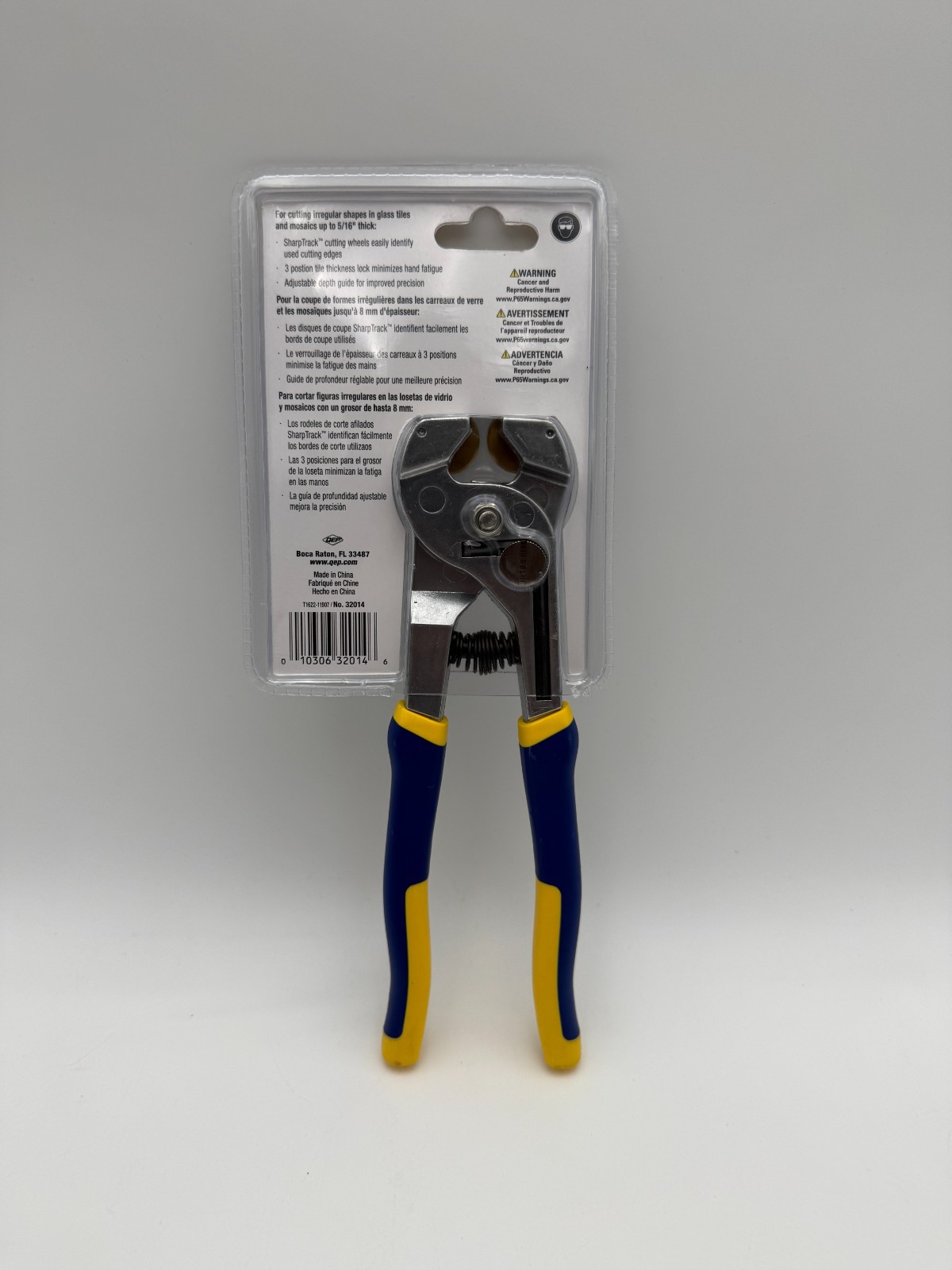 Xtreme 8.25 In. Glass Tile Nipper with Pro Control Settings for Glass and Mosaic