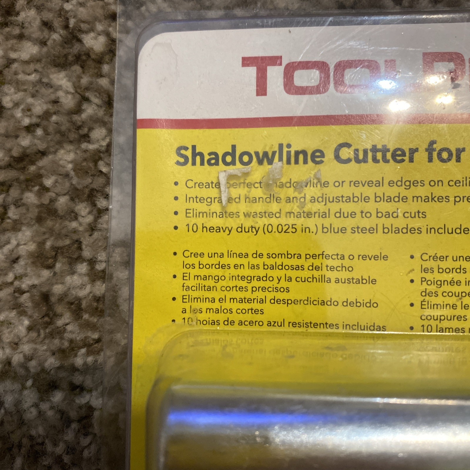 ToolPro Shadowline Cutter for Ceiling Tiles NIB SEALED Tool DIY Home Improvement