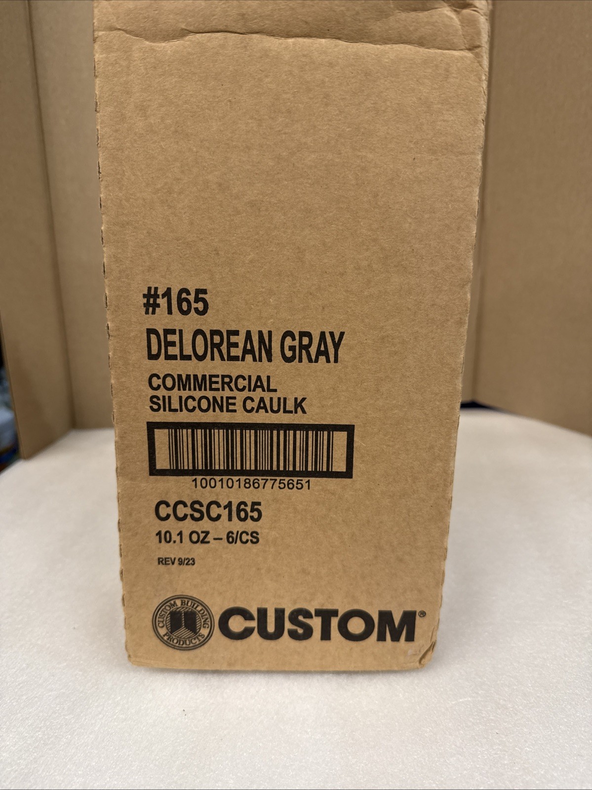 Commercial 100% Silicone Sealant 3 Grout 165 Delorean Gray. 6 Pack