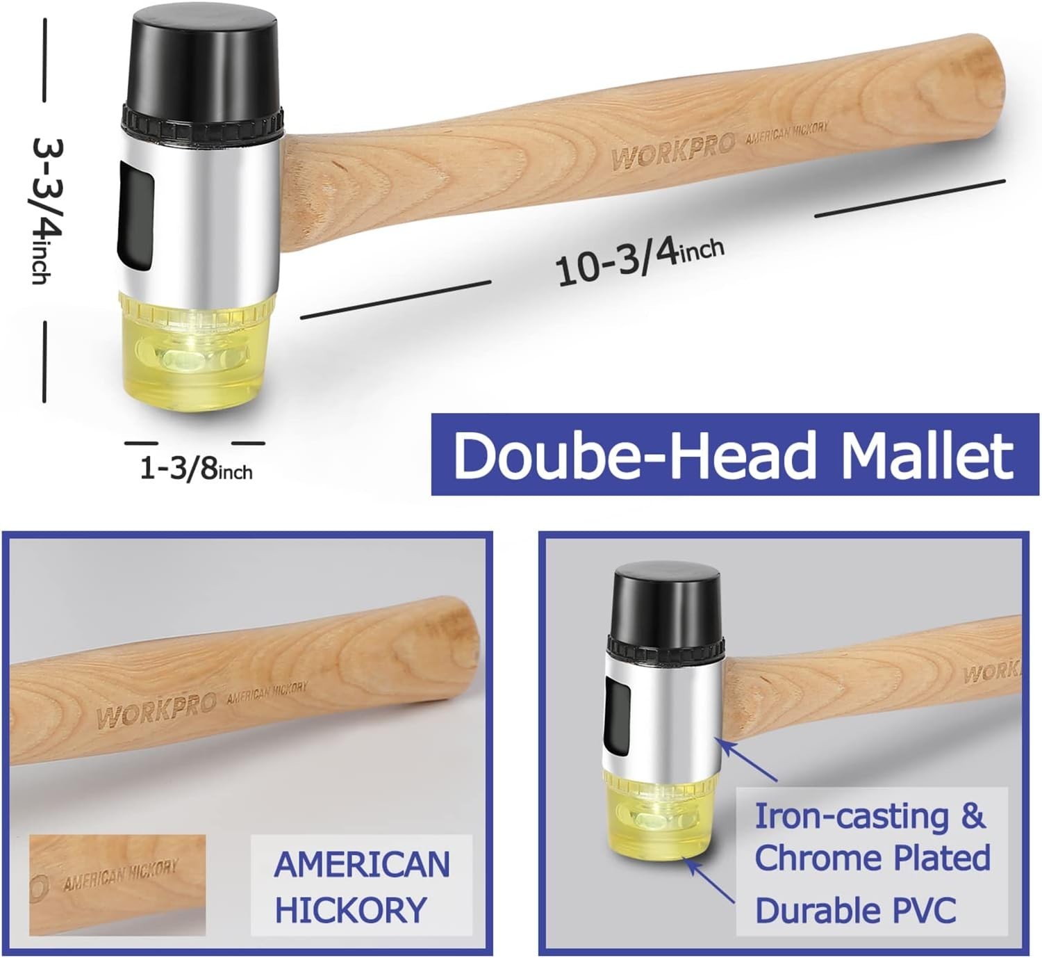 Laminate Wood Flooring Installation Kit with Reinforced Double-Faced Mallet, …