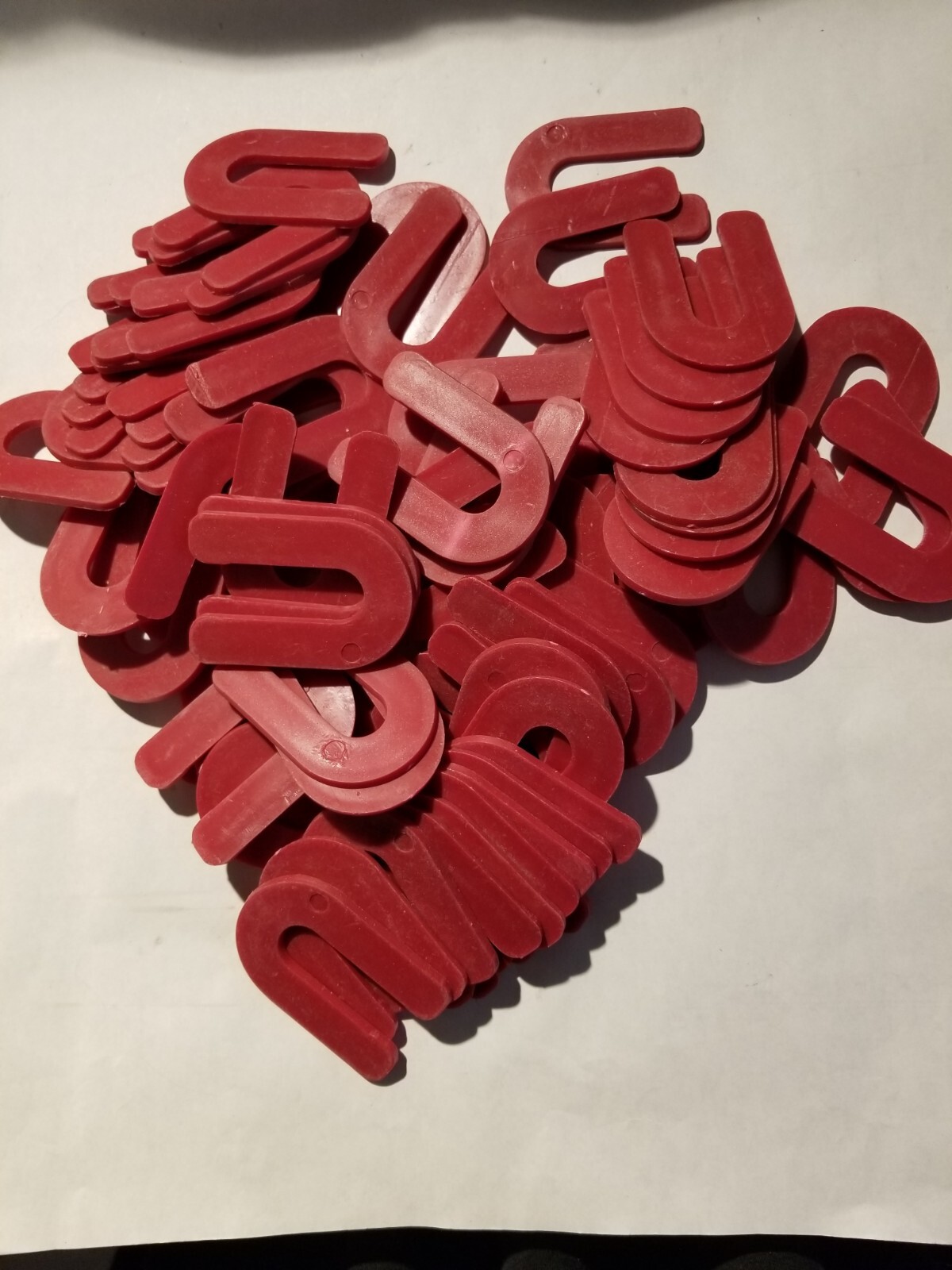 75 Shims Plastic Horseshoe Tile Spacer 1/8 Inch x 2.75″ x 1-7/8″ (lot of 75)