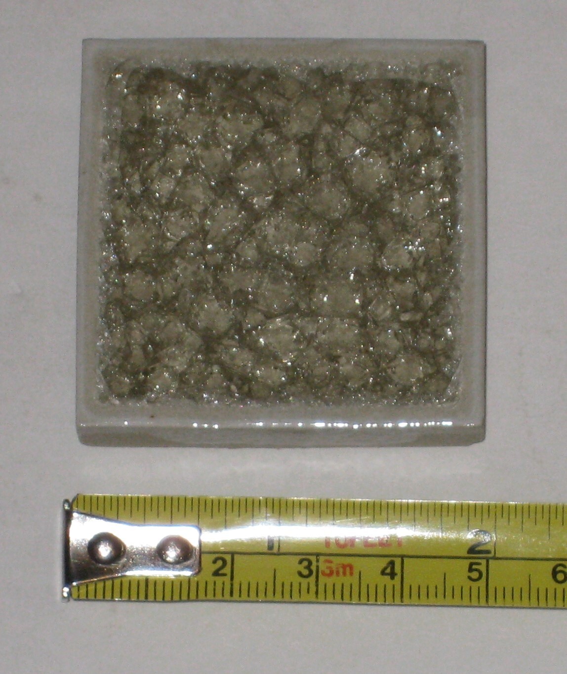 2″x2″ Crackle Glass Tile Deco Insert Accent Wall Tile – Shell – Lot of 10 pcs