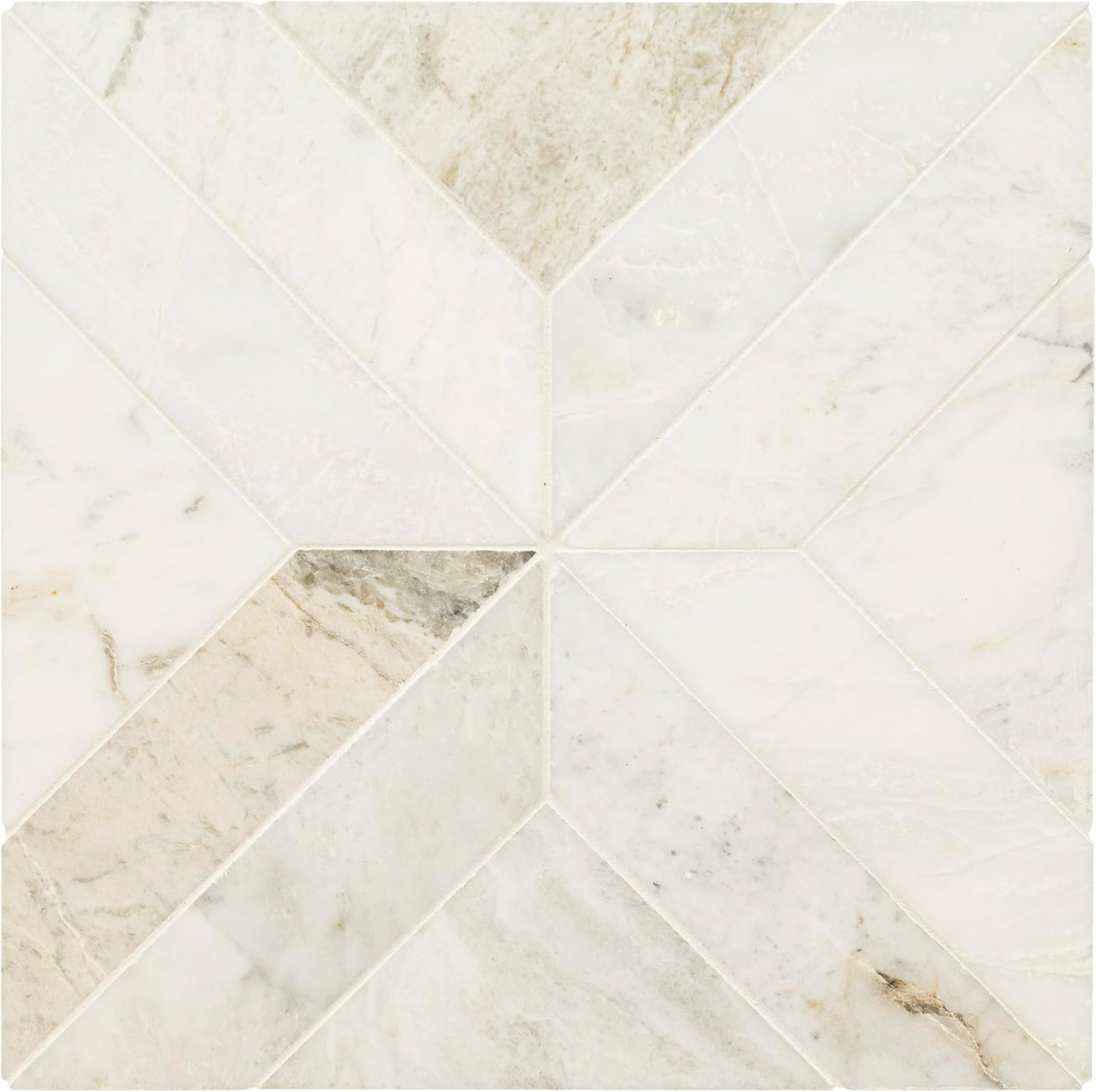 Arabescato Venato White Honed Marble Tile 12×12 for Backsplash & Floors