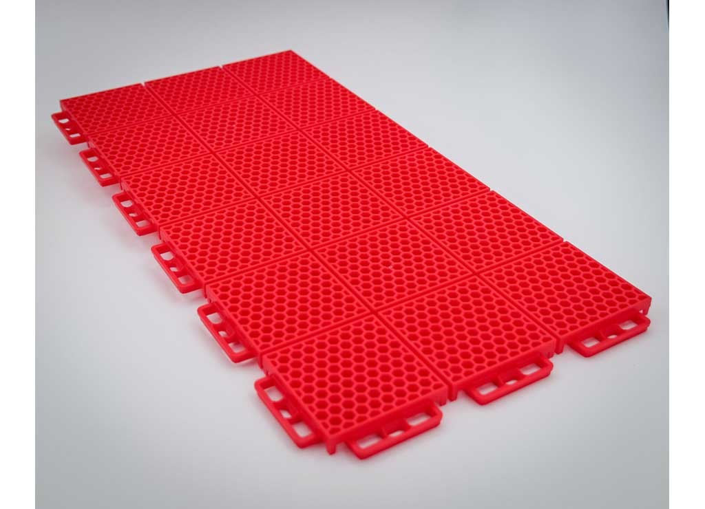Caliber Products Inc 24PC PROTECH FLOORING RED