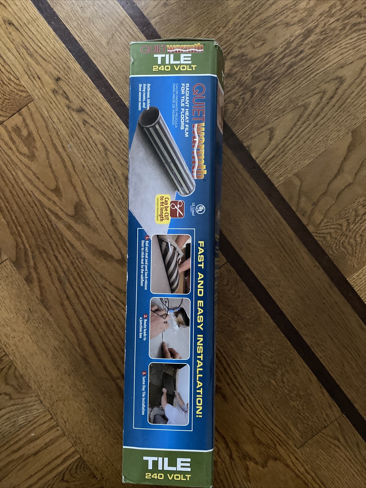 QuietWarmth Under Floor Warming 240V 12-Watt Waterproof Flexible Carbon Film