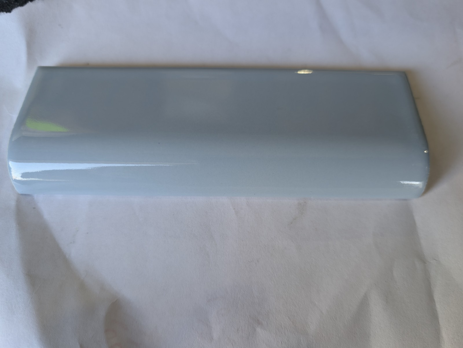 2 pc. Ceramic Bullnose Tile 2” X 6” Light Bright Wedgewood American Olean