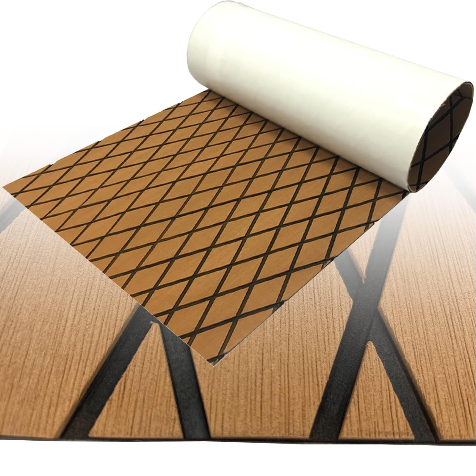 Boat Flooring Mat EVA Foam Boat Decking Marine Carpet Faux Teak Sea Decking S…