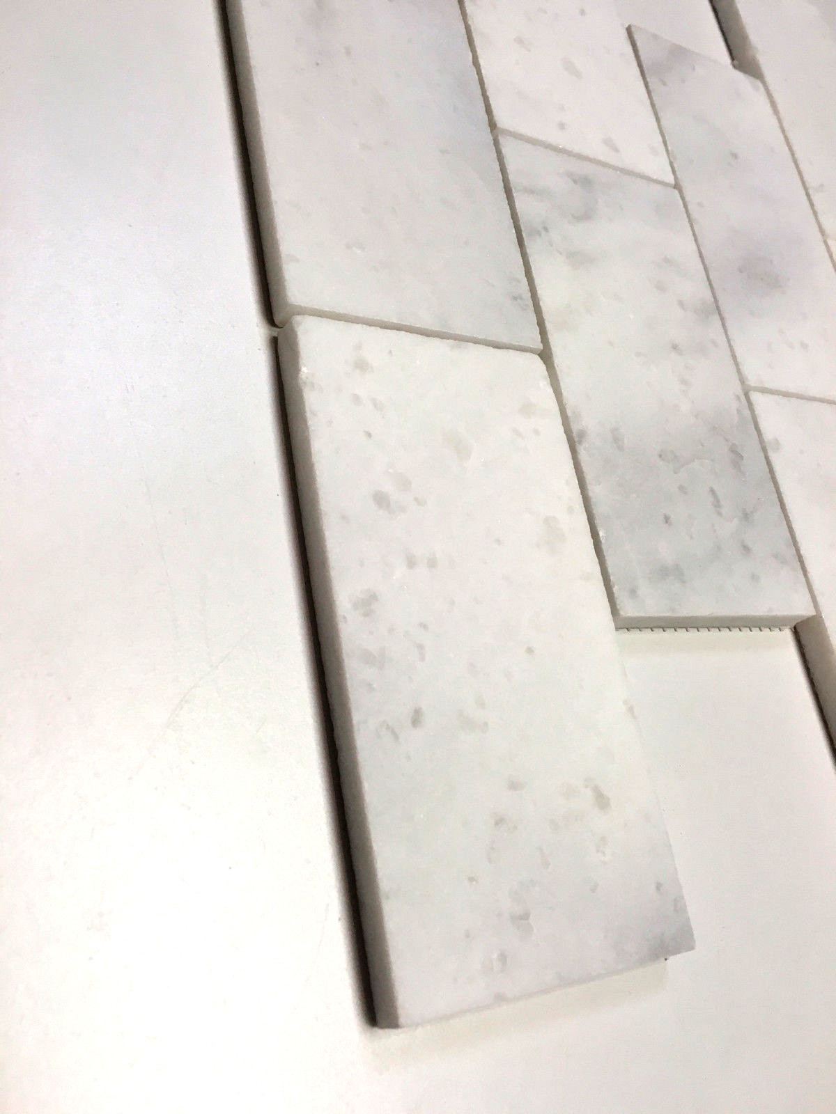 White Carrara 3×6 Polished Marble Tile Backsplash Wall Floor Kitchen Bath
