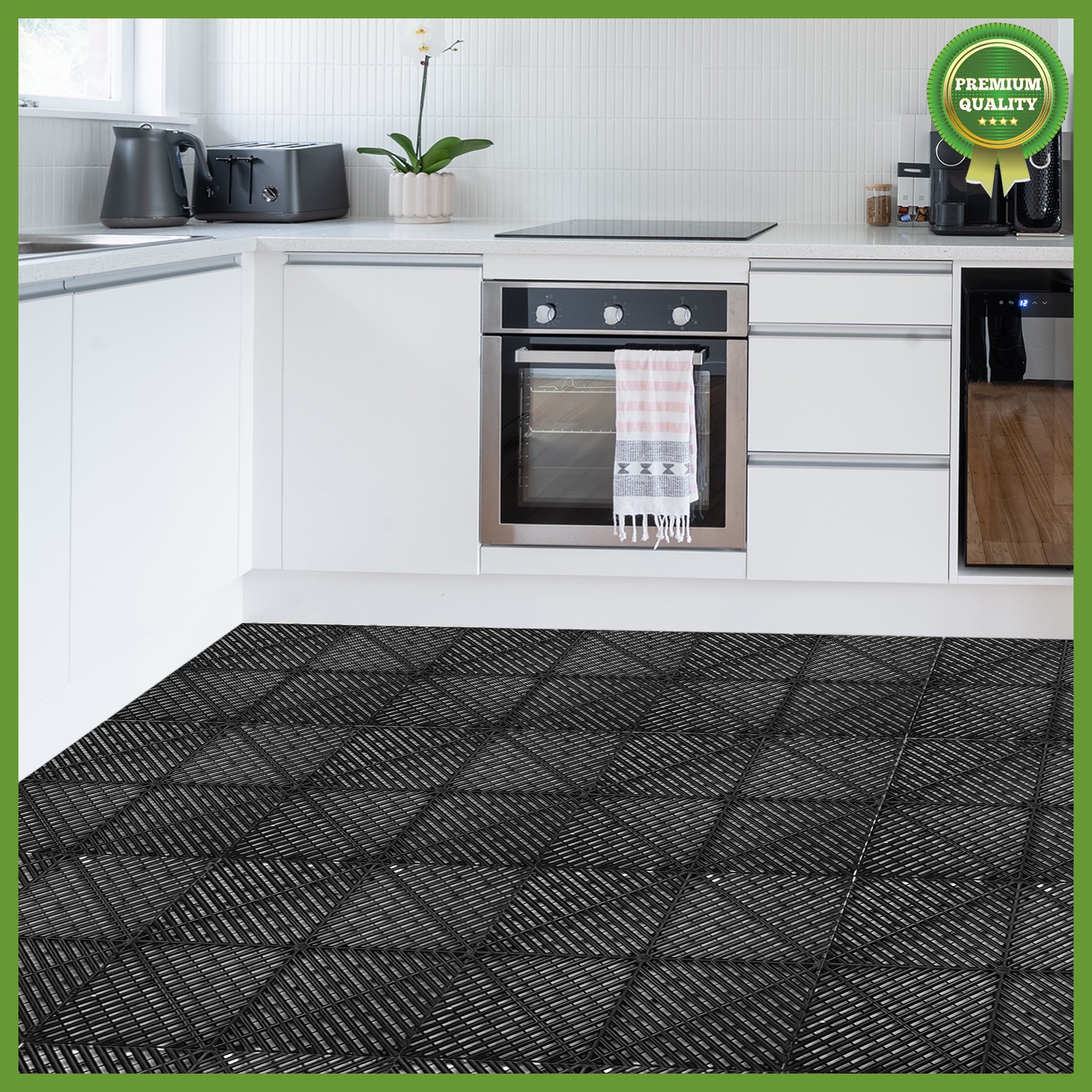 15.75”x15.75” Garage Tiles Interlocking Tiles Gym Flooring Mats 50PCS Tiles