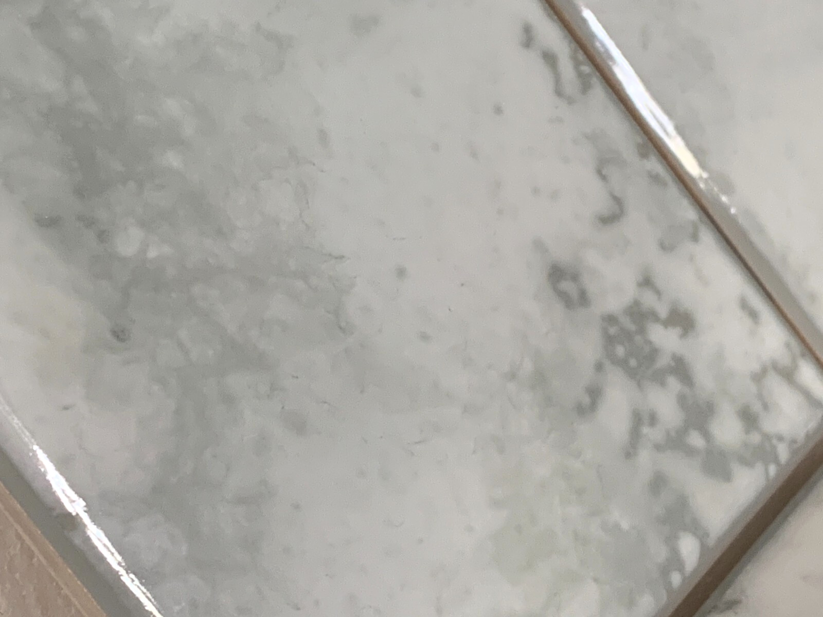 Vintage NTK Ceramic Tile 4 5/16″ x 4 5/16″ Silver Ox Gloss Made in Japan