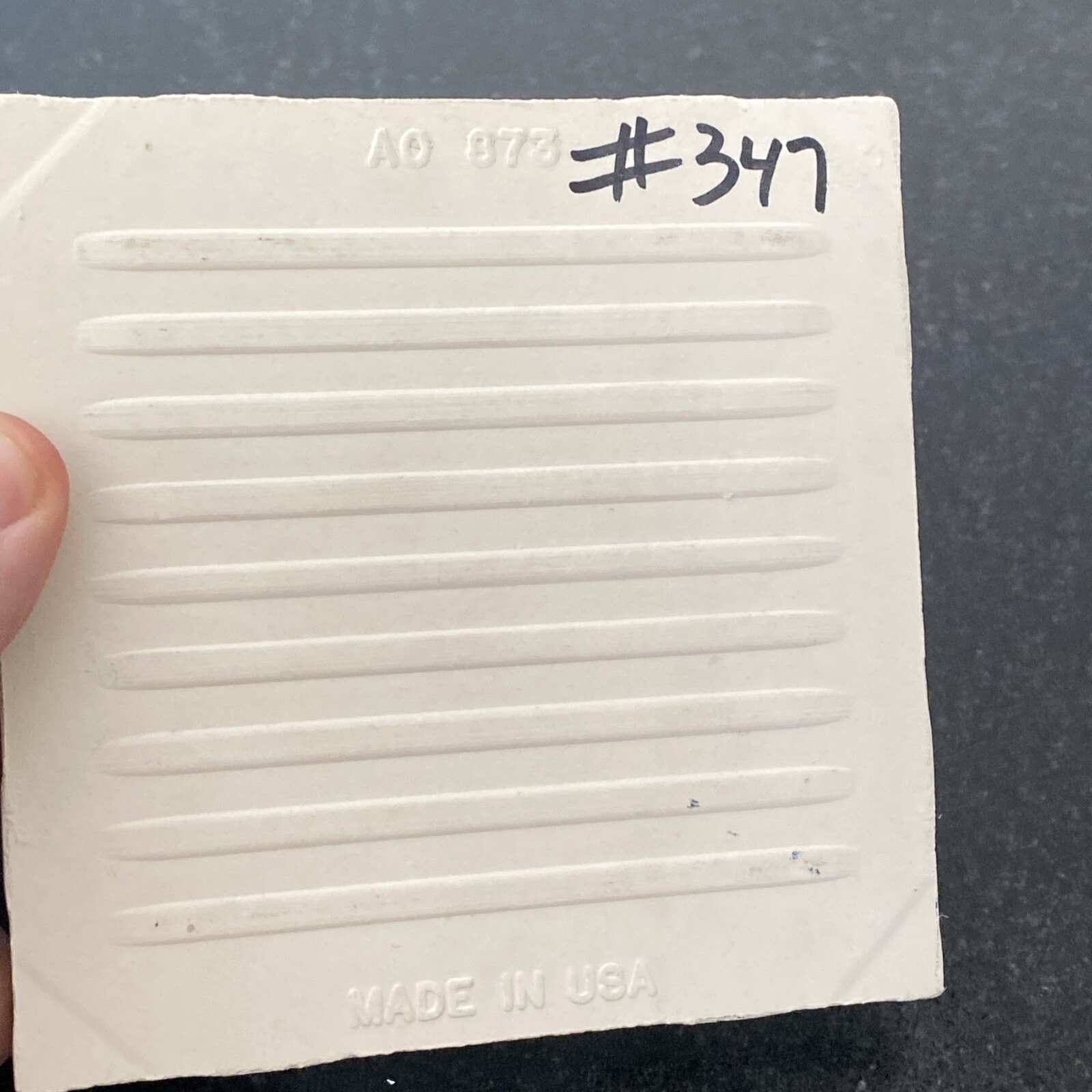 One AMERICAN OLEAN Ceramic Tile White Salt & Pepper Black Fleck Glossy #347