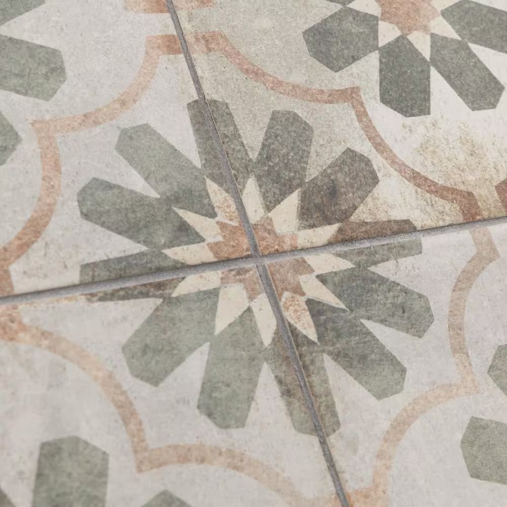 D’Anticatto Decor Florence 8-3/4 In. X 8-3/4 In. Porcelain Floor and Wall Tile (