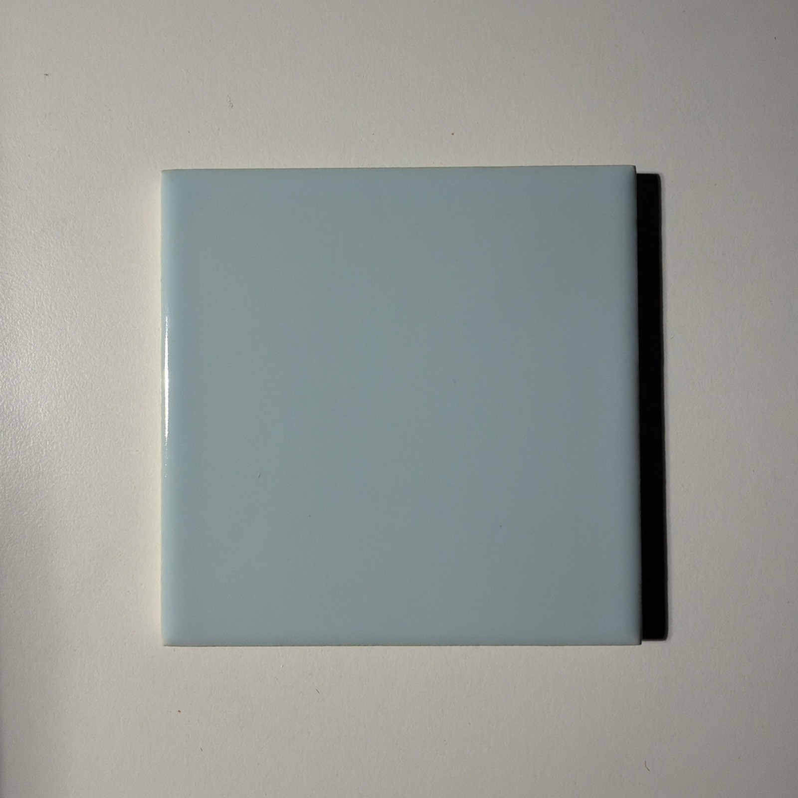 VTG Florida Tile Ceramic USA Blue 4 3/8” Sky Blue Glossy 555 NOS MCM Batch 61