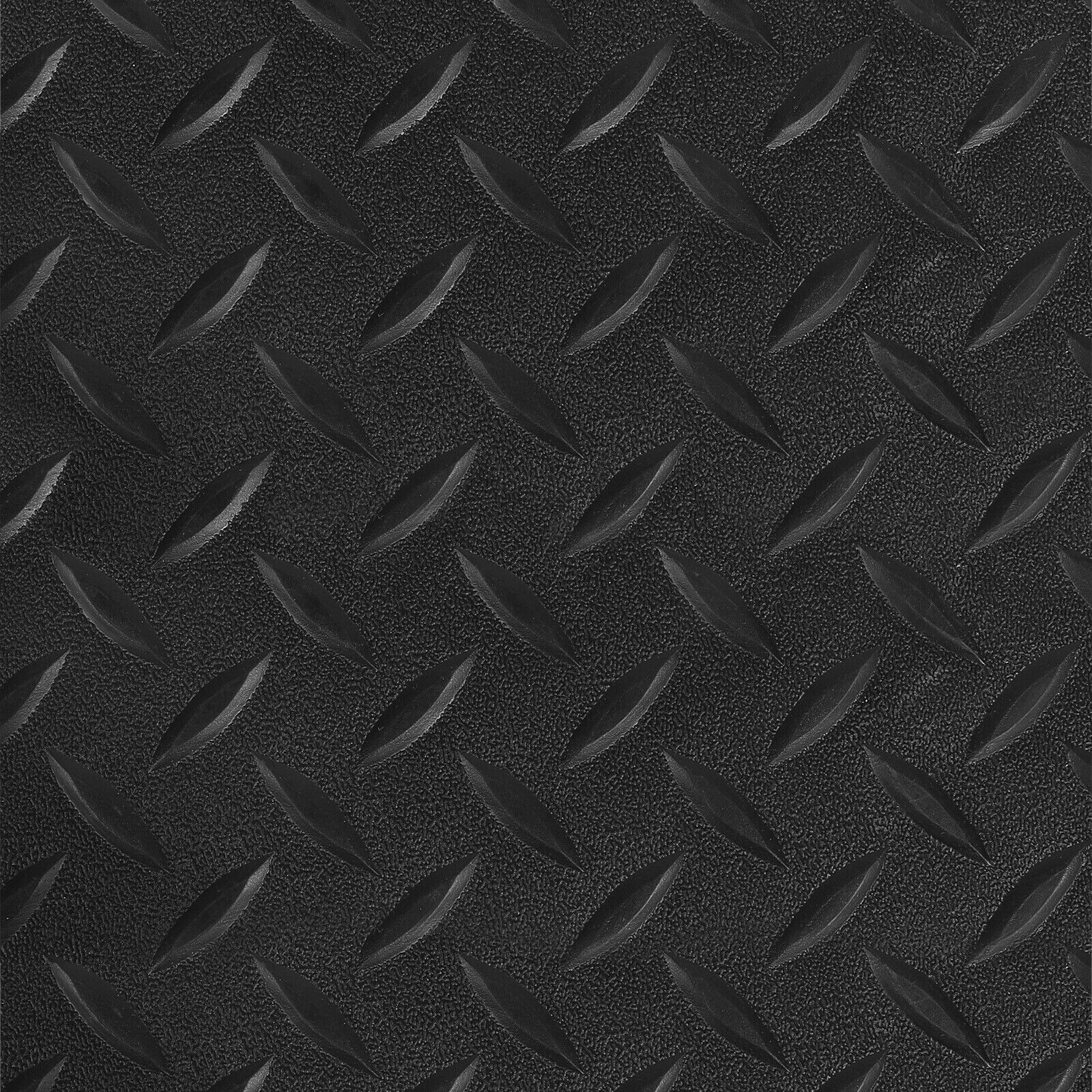 Black Garage Gym Floor Mat Roll PVC Vinyl Cart Truck Flooring Protector Non-Slip