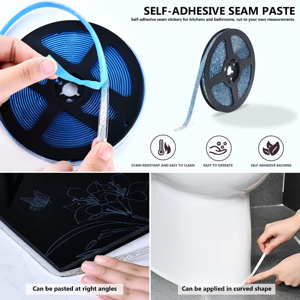 Peel and Stick Ceiling Molding Flexible Wall Trim Self Adhesive Trim Tape