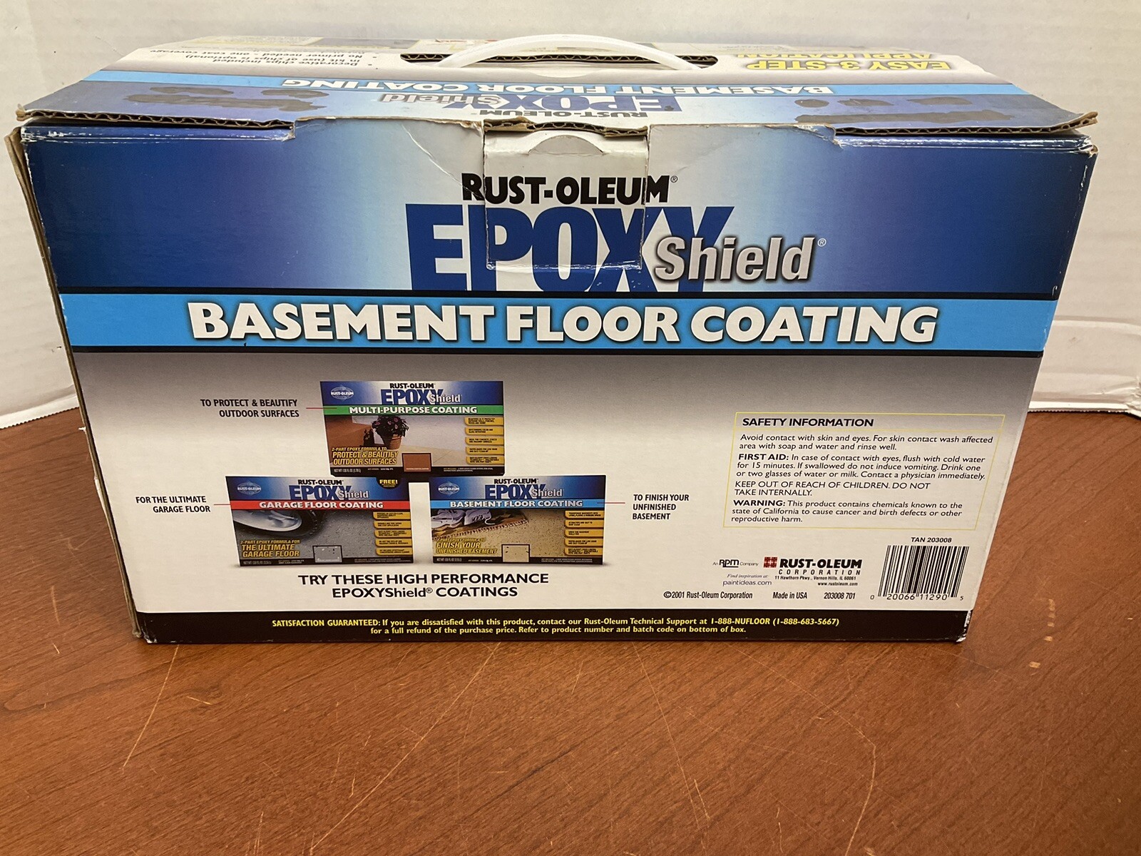 RUST-OLEUM EPOXYSHIELD 203008 Basement Floor Coating Kit, Tan, Satin