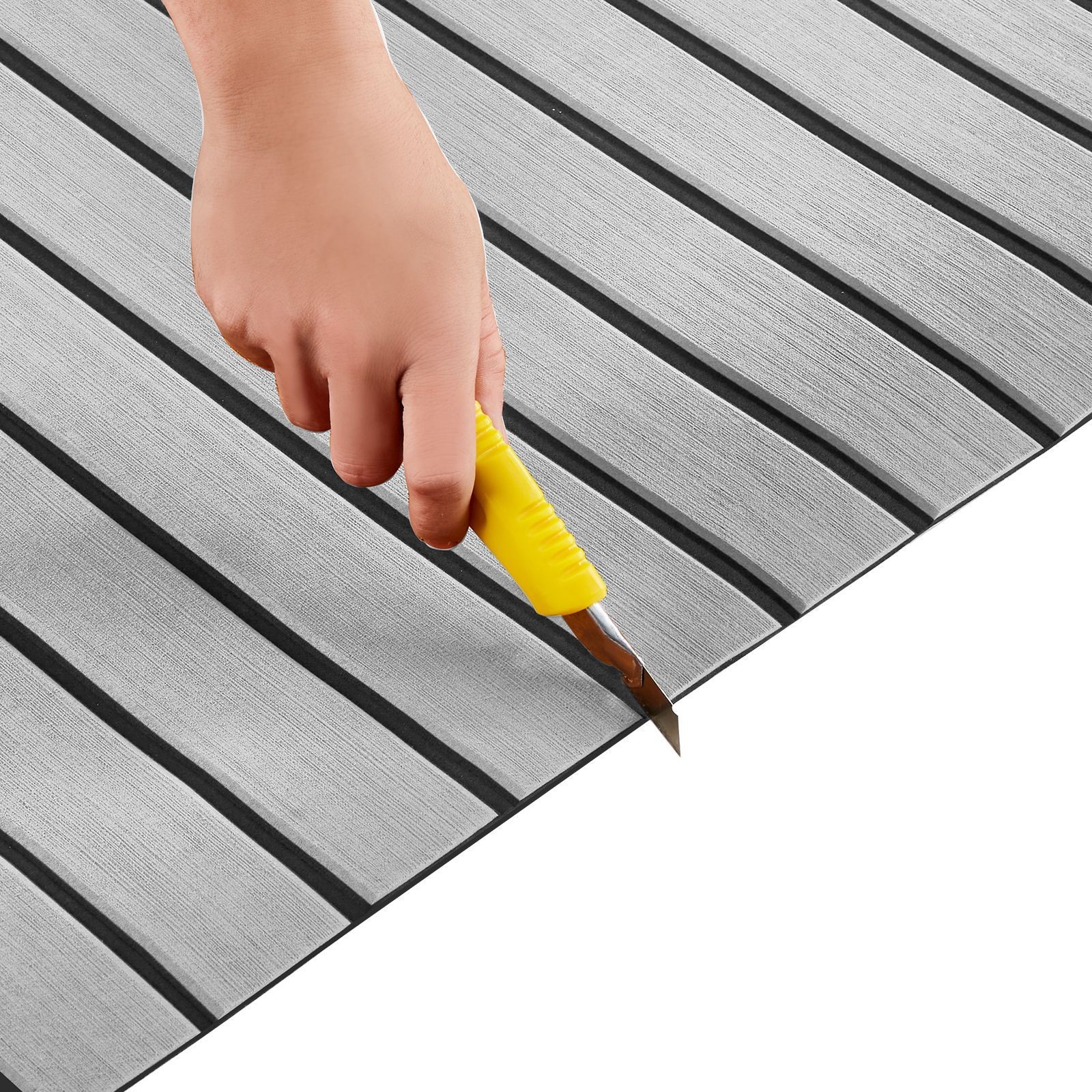 Boat Flooring, EVA Foam Boat Decking 94.5″ x 35.4″, Non – Slip Self – Adhesive