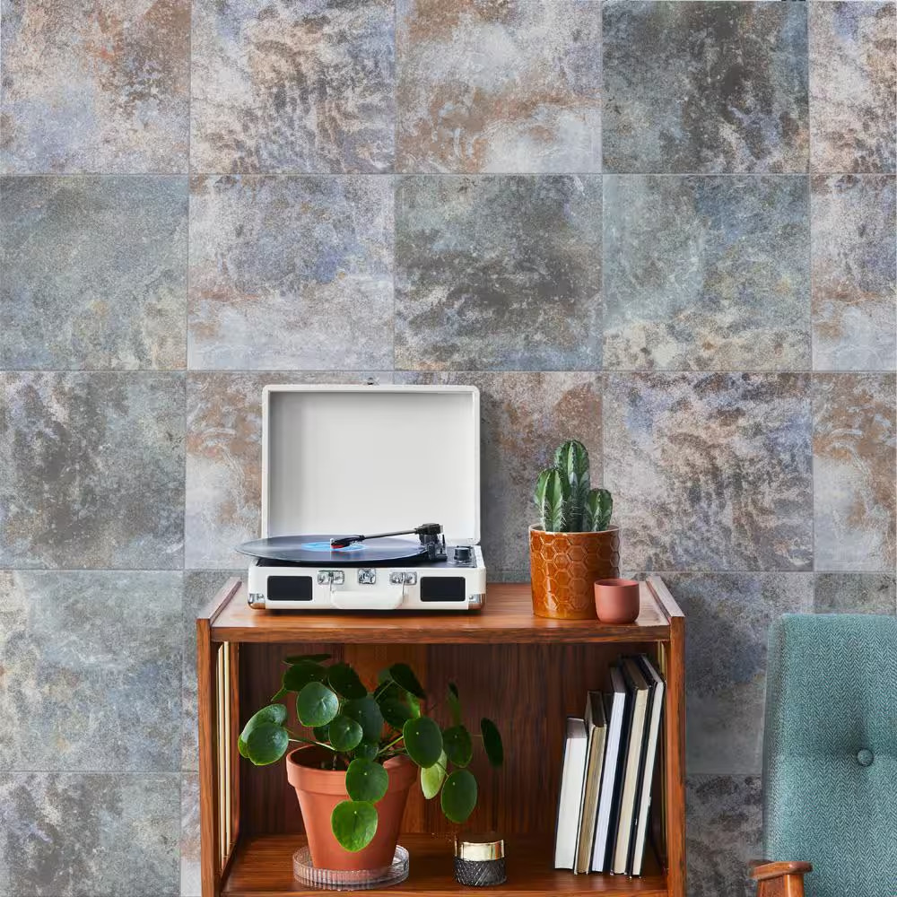 Biotech Ocean Coral Bay Matte 12 In. X 12 In. Porcelain Floor and Wall Tile (11.