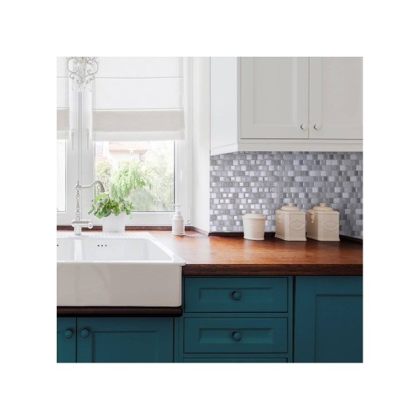 3D Peel and Stick Backsplash 4 Sheets of 10.20" x 8.85" Kitchen