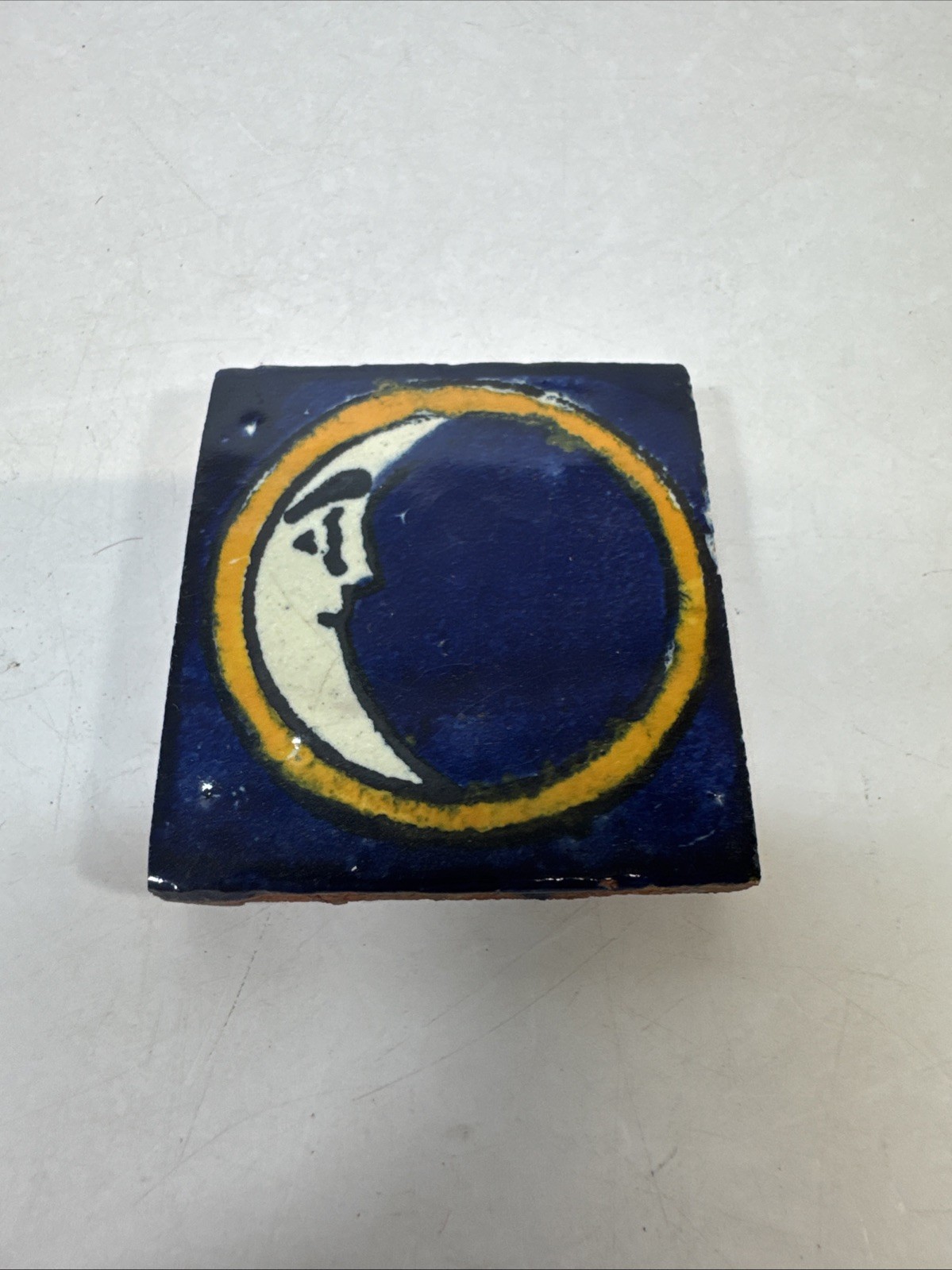 50 Mexican Decorative Talavera Tiles 2×2″ Folk Art Handmade Moon Plus Spares