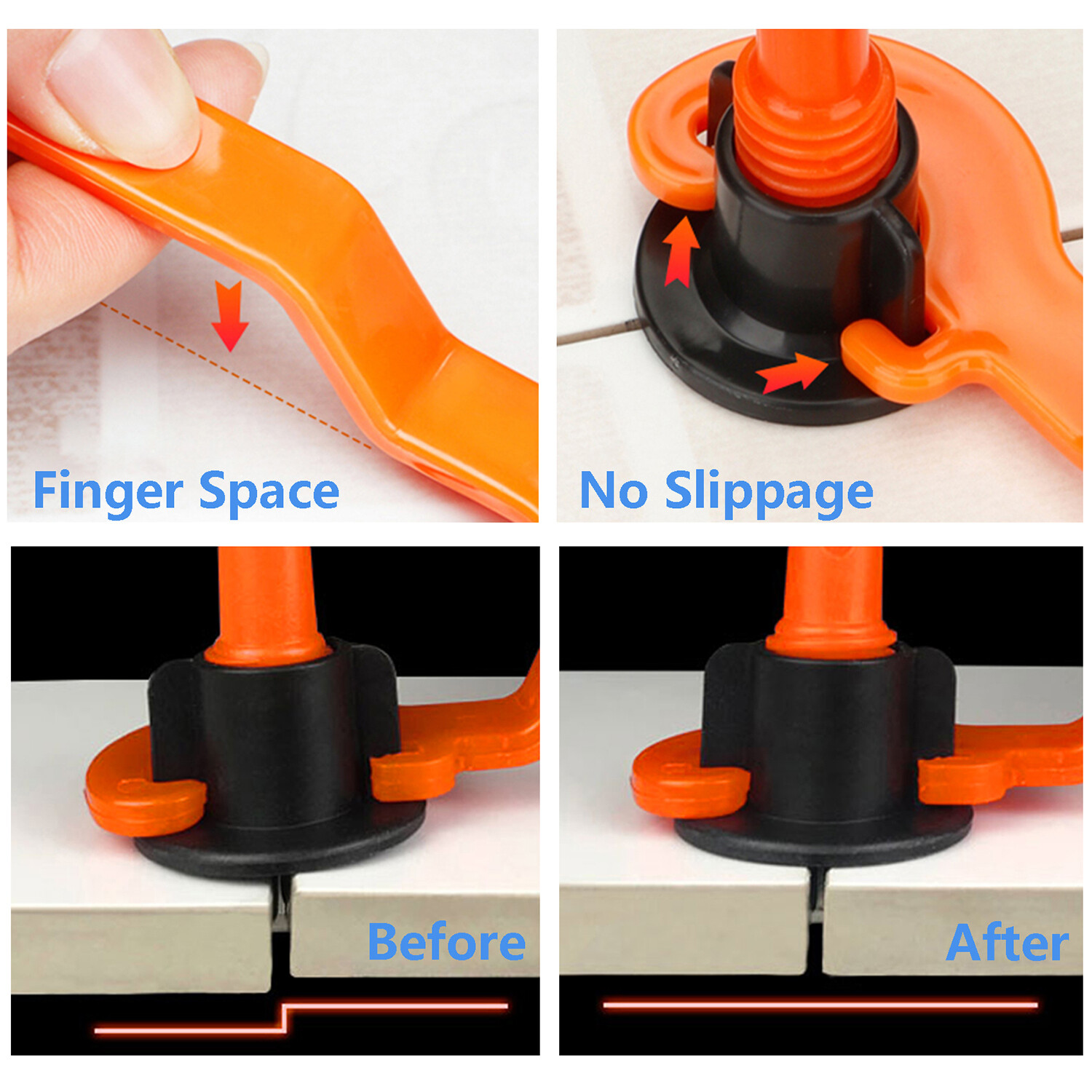 250x Tile Leveling System 1/16″ Reusable Tile Leveling Installation Tools