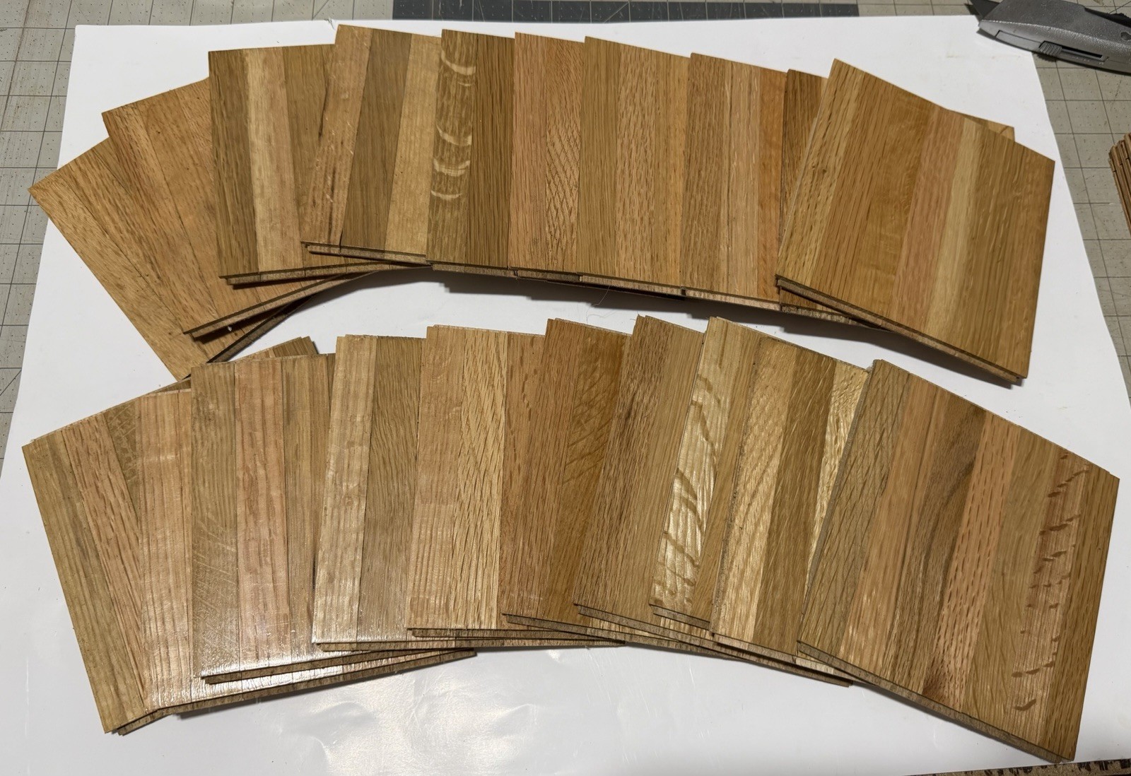 OAK PARQUET FLOOR: 20pcs 6″x6″x5/16″: Hartco Natural 5 Sq ft NEW!