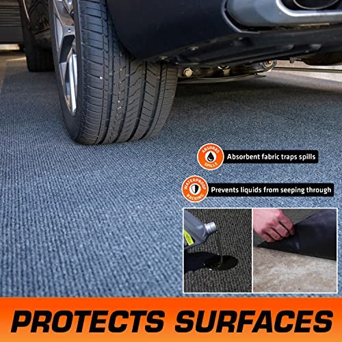 Premium Garage Floor 19’ x 3’9”, Set of 2 (COMBINED SIZE: 19’ x 7’6”) Charcoal