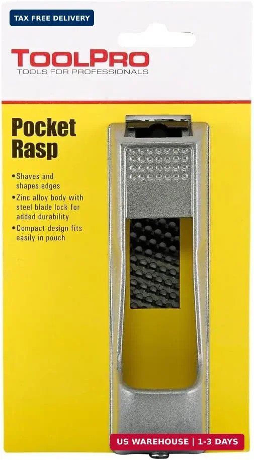 ToolPro Drywall & Ceiling Tile Pocket Rasp with Replaceable Rasp Blade – Profess