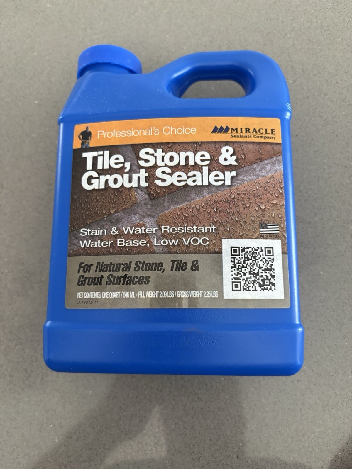Professional’s Choice Miracle Tile, Stone And Grout Sealer New 1 Qt
