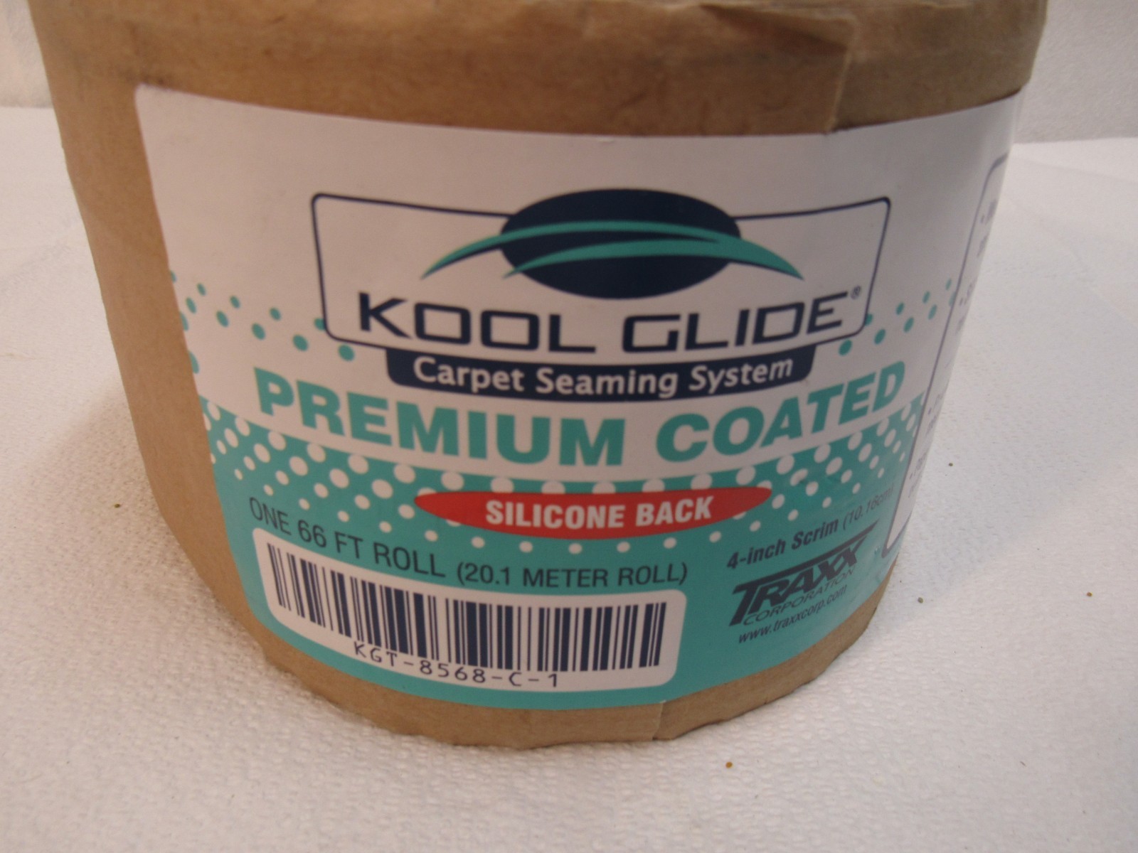 Kool Glide Carpet Seam Tape Silicone Black 4″ x 66′ Traxx