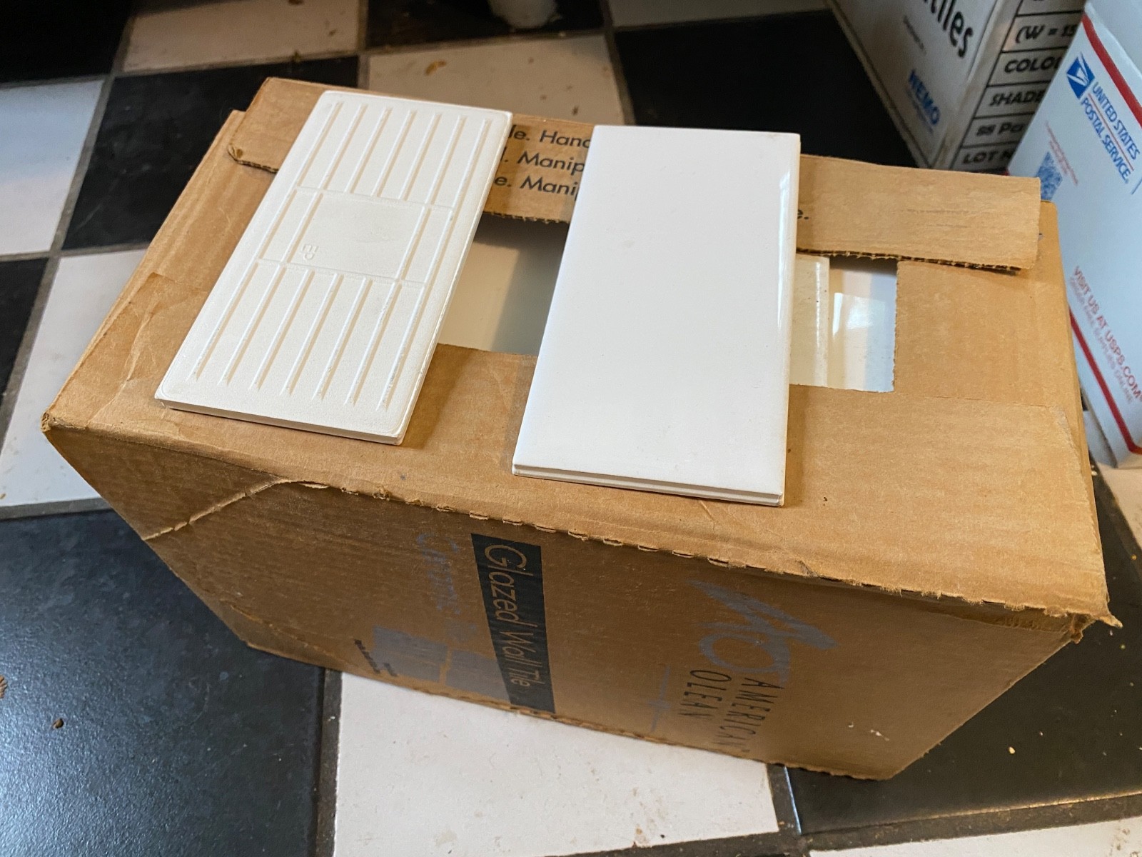 Box/44 Ice White Gloss Field Subway Wall Tiles (Size 3×6 ) AMERICAN OLEAN