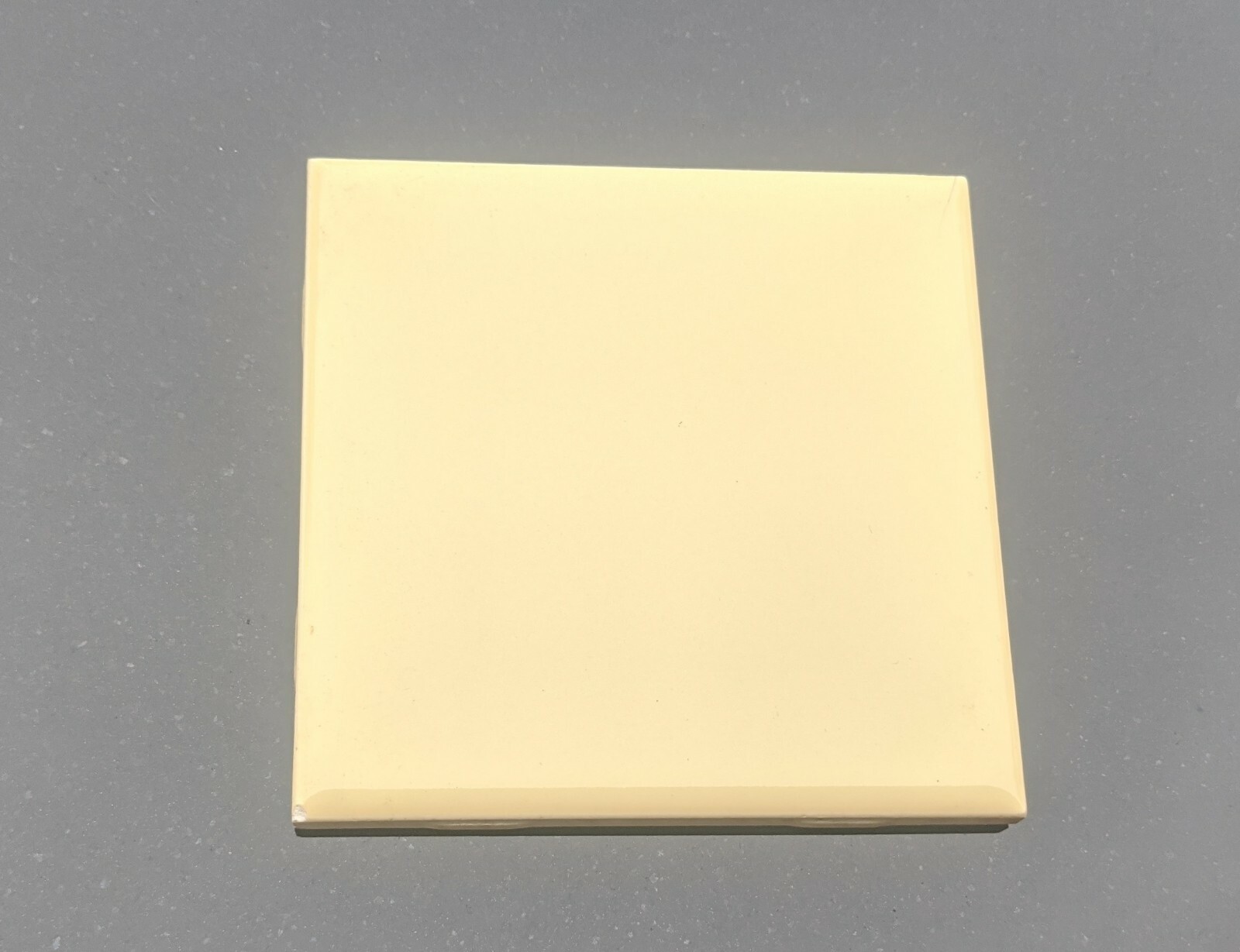 2 pcs of American Olean Ceramic Tile 4 1/4″ NEW Bright Buttercup Yellow Glossy