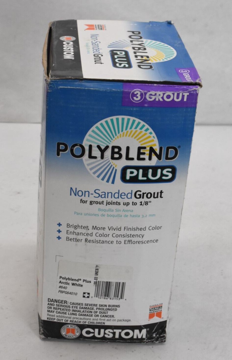 Polyblend Plus Non Sanded Grout for Grout Joints Up 1/8″ 3 Grouts Arctic White
