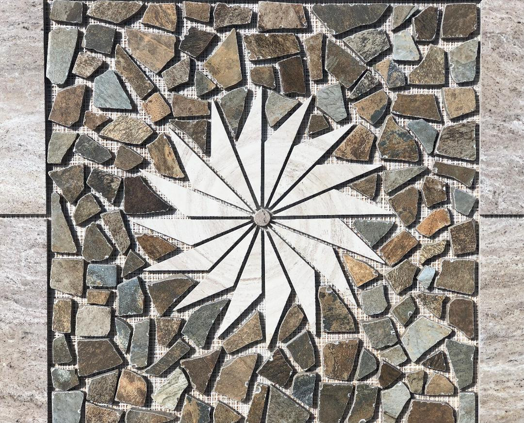 36″ X 36″ Tile Medallion Mosaic – Daltile’s Articulo & Esta Villa tile series
