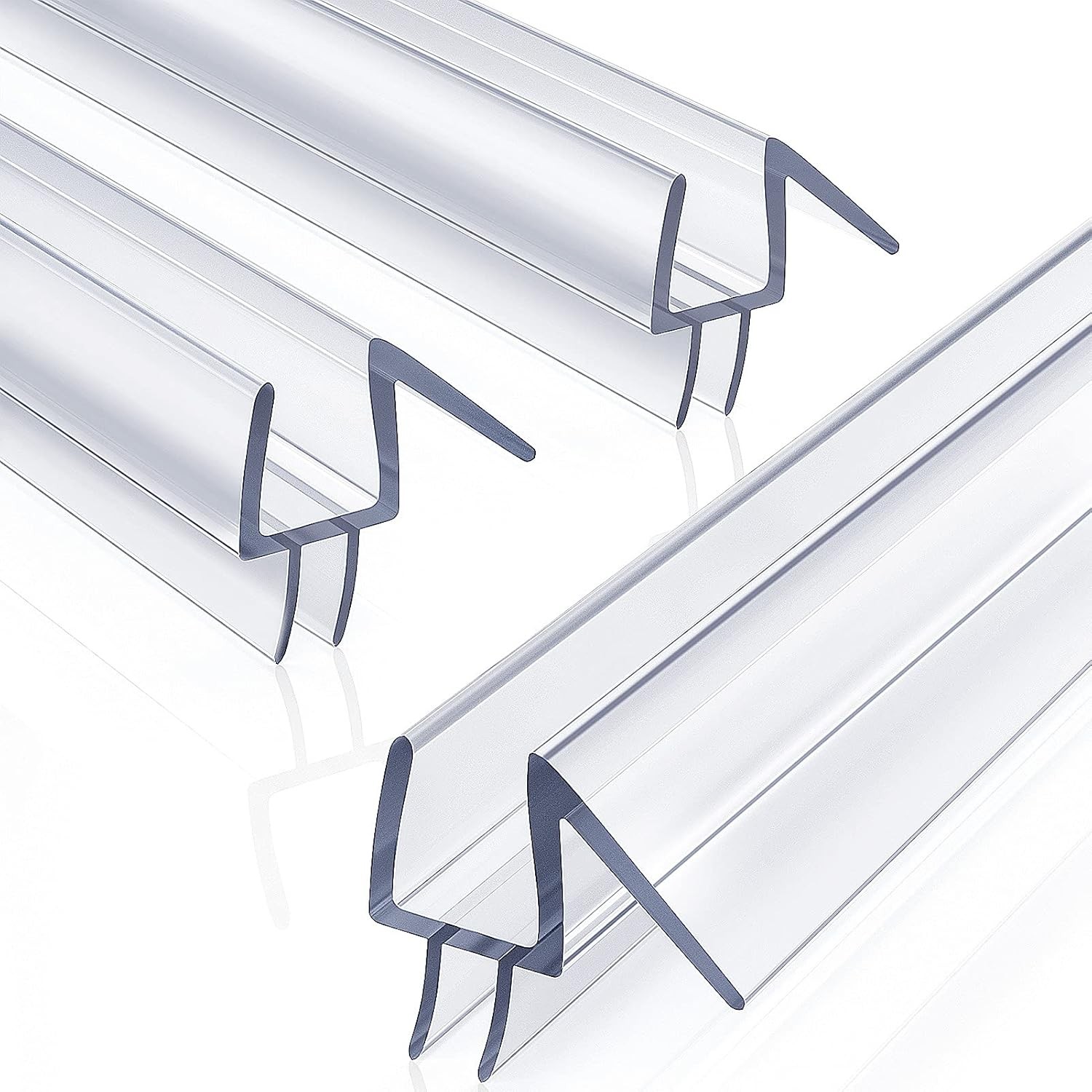 Yecaye 3 Pack 3/8″ x 39″ Shower Door Bottom Seal,Shower Door Sweep,Frameless Gla