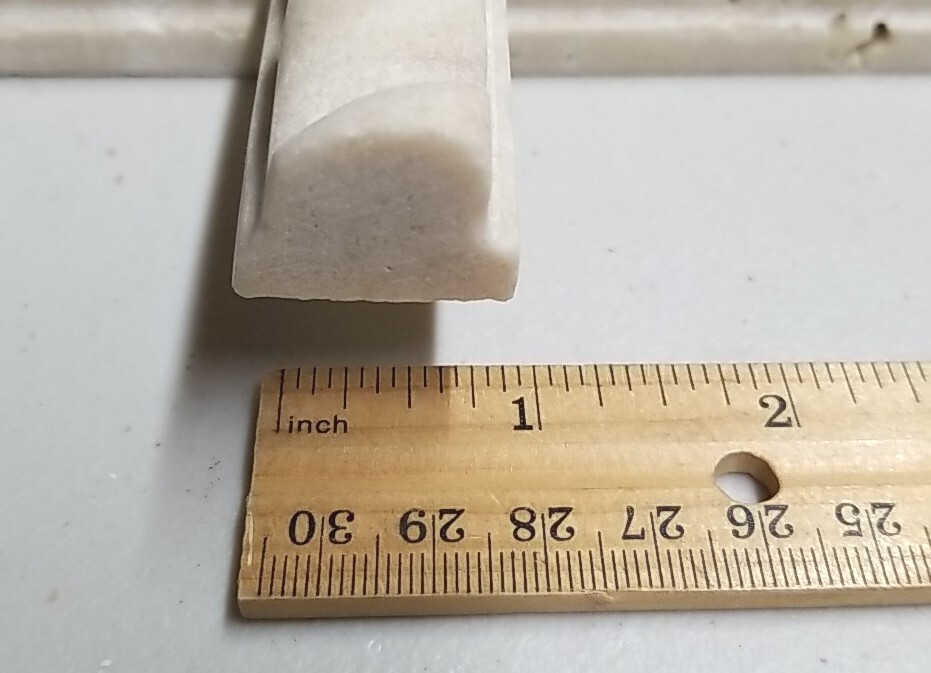 Ivory Travertine Honed 1 X 12 Rope Liners Lot Of 10