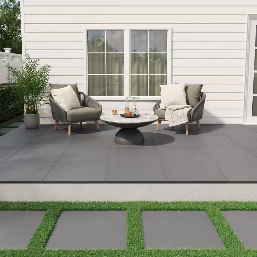 Harbor Stone 2 Cm. X 24 In. X 24 In. Matte Porcelain Slate Look Paver Tile (8 Sq