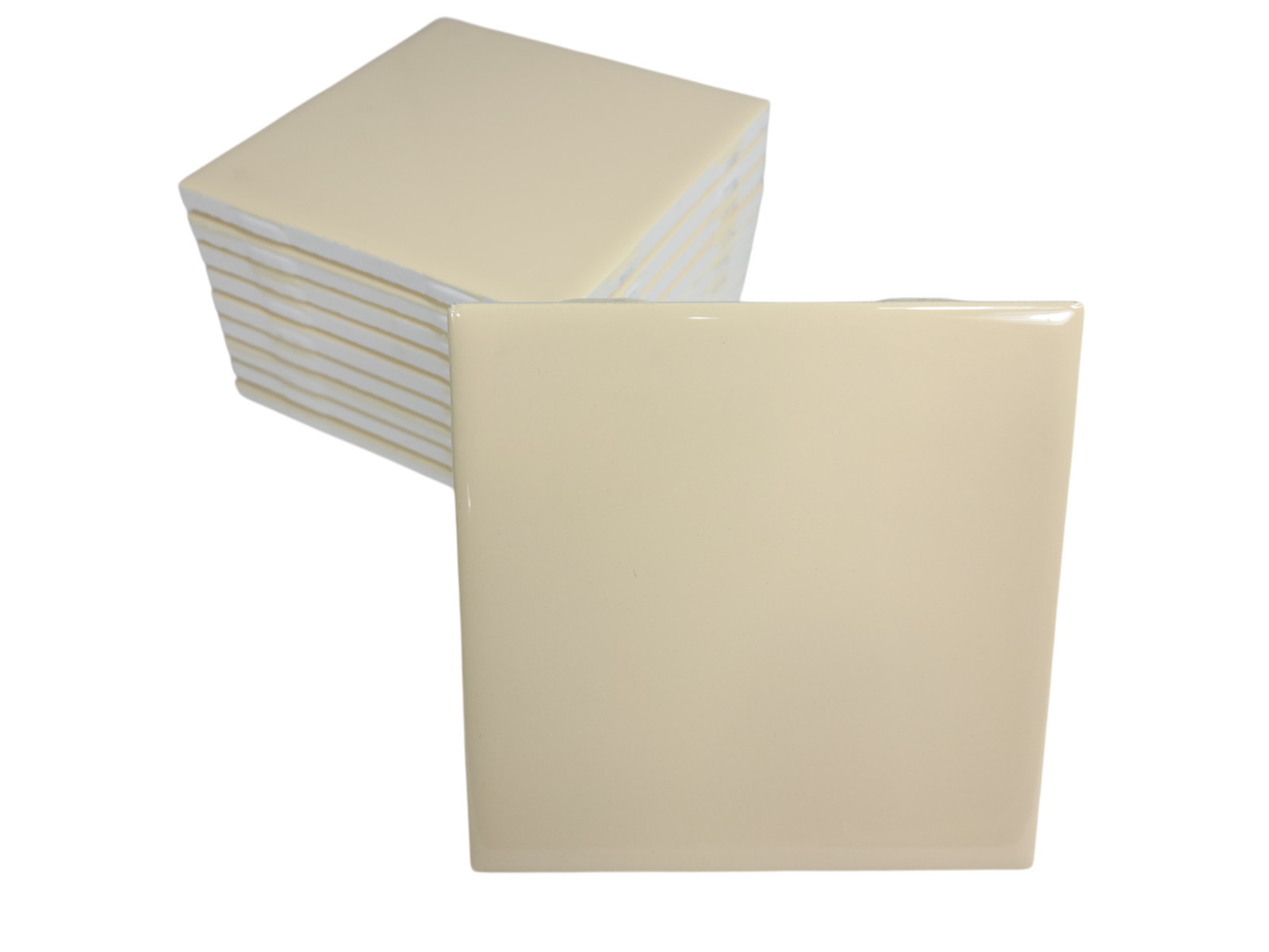 French Vanilla Yellow Ceramic Tile 4.25 in Shower Backsplash Classic Color 141